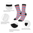 thumbnail image 3 of Rocae American Patriotic Stars And Stripes for Girls Boys Crew Socks,Children's Socks, Kids Socks, Toddler Socks: Daily Wear with Kids School Uniform, 3 of 5