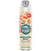 FAMILYGUARD Brand Disinfectant Spray Aerosol, Antibacterial & Sanitizing Spray, Use on 100+ surfaces including where kids & pets play, Citrus Scent, 17.5 oz (Pack of 1) (Pack of 8)