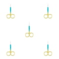 thumbnail image 2 of Seitruly Tijeras para cejas, tijeras simples para el pelo de la nariz, herramientas para la forma de las cejas, accesorio de recorte, Type2 NO2, 2 of 6