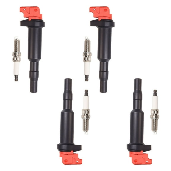 4 Energy Ignition Coils and 4 Iridium Spark Plugs Compatible with 2007-10 Mini Cooper 1.6L L4 Replacement for UF592