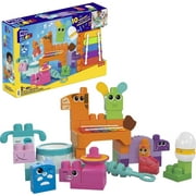 MEGA BLOKS Fisher Price Musical Farm Band Sensory Block Toy (45 Pieces) for Toddler