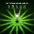 thumbnail image 3 of Luces solares para exteriores, jardín, 12 Uds., luces solares LED de acero inoxidable, decoración impermeable IP44 para exteriores, camino de césped, garaje, Patio JAMW Sencillez, 3 of 5