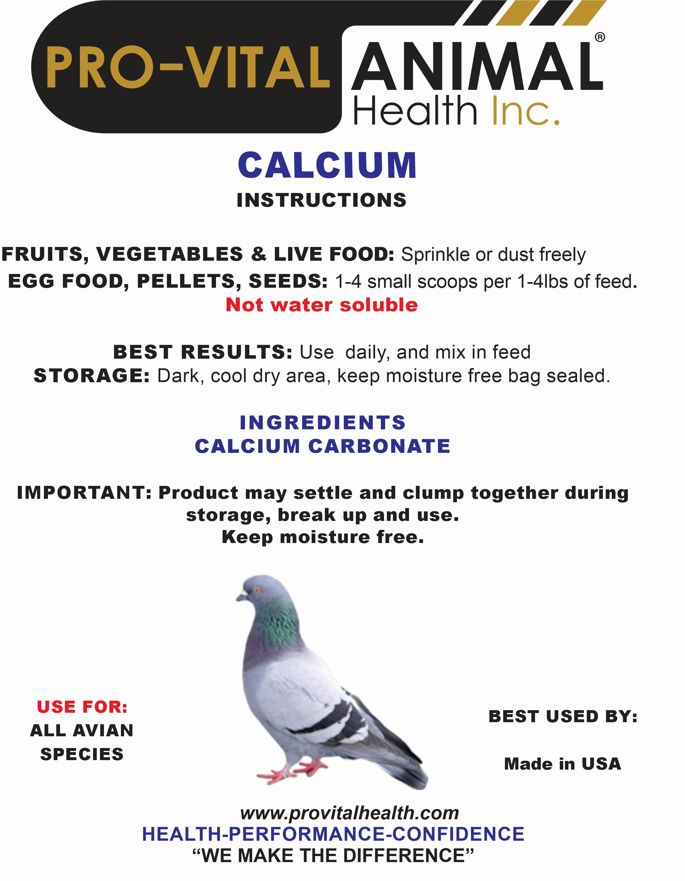 All Natural Pigeon Calcium