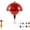 Red, variant on Wireless Bottle Lamp, Rechargeable Wine Bottle Lamp with Mushroom Shape, 3 Color Temperature Cordless Table Lamp for Home Bar Decor(white)Q