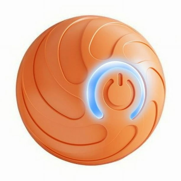 Juguete para perros vibrante 2025, juguete interactivo de rebote automático para gatos pequeños, pelota de rebote eléctrica de gravedad naranja
