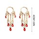 thumbnail image 4 of Censtreet Long Shape Fringed Crystal Earrings Water Drop Shape Hypoallergenic Dangle Earrings Jewelry For Women Ladies Fashion Earrings, 4 of 4