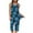 Dark Blue, variant on 2 Piece Sets for Women Casual Sleeveless Tank Tops and Cropped Pants Lounge Set Trendy Print Pleated Crewneck Shirts Capris Sleepwear Suits Lightning Sales of Today Prime Navy XXL