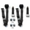 thumbnail image 1 of Ford Bronco 1980-1996 Airplane 3 Point Black Retractable Bucket Seat Belt Kit with Bracketry - 2 Belts, 1 of 1