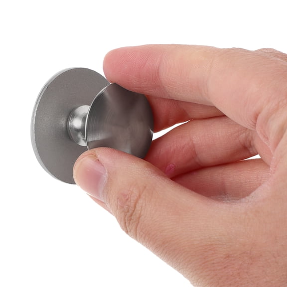Supvox Adhesive Suction Cup Door Handle Silver Stainless Steel 1Pack