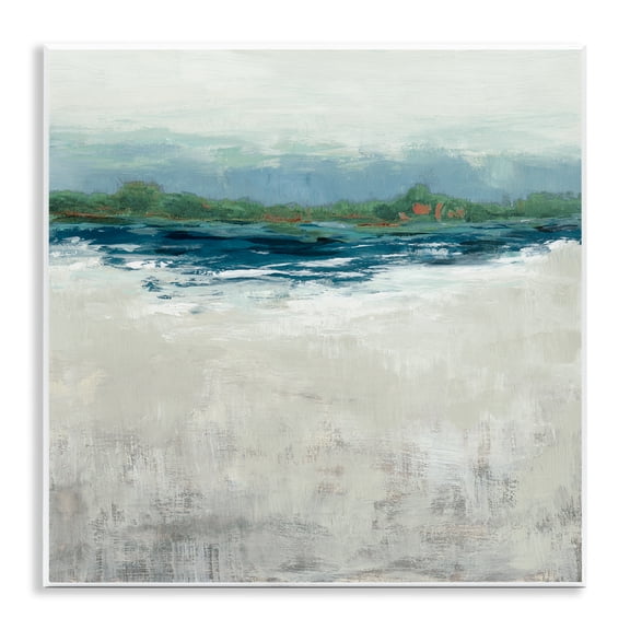 Stupell Industries Contemporary Abstract Gradient Seascape Wall Plaque Art, 12 x 12, by Jacob Q