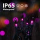thumbnail image 3 of Cadena de luces Minetom Halloween 100, color morado, 7,6 m, incandescentes, 3 of 8