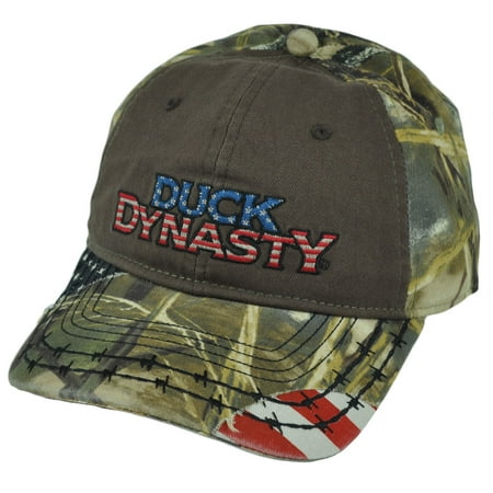 Duck Dynasty Realtree A&E Series Frayed Americana  Distressed Camo Hat Cap