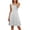 Gray, variant on cocolona Women Summer Mini Dress V Neck Sleeveless Tank Dress Fashion Casual Ruffle Flowy Sundress