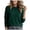 Z1-Green, variant on vigerkar Women V-Neck Raglan Sleeve Sweater, Long Sleeve Soft Knit Pullover, Flattering V-Neck, Raglan Design, Smooth Knit, Clean Casual Everyday Basic, Lightweight Warm (Navy, XXL)