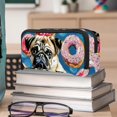 thumbnail image 6 of MUOOUM Pencil Case, Pug Dog Pink Donuts Large Capacity Pencil Pouch Stationery Pen Bag, 6 of 7