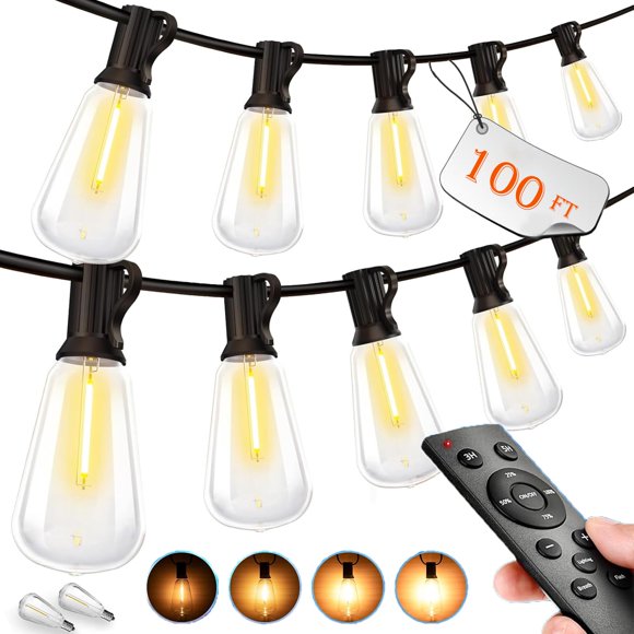 Luces de Cuerda para Exterior MGVIH 30M Impermeables con Control Remoto y Regulables