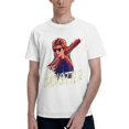 thumbnail image 1 of Stranger Things Steve The Babysitter Portrait Men's Basic Short Sleeve T-Shirt White Small, 1 of 5