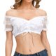 thumbnail image 1 of Blusa tradicional bávara de algodón Oktoberfest Blusa con mangas en perspectiva y hombros descubiertos, 1 of 7