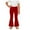Red, variant on Yeaiivve Flare Pants for Girls Milk Silk Soft Workout Yoga Pants Elastic Waist Casual Bell Bottom Leggings Solid Color Athletic Trousers with Pockets Black 130