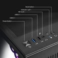 thumbnail image 3 of Hoengager RTX 5070 12GB Gaming PC Desktop - AMD Ryzen 5 9600X 6-Core 3.9 GHz, 32GB DDR5 RAM, 1TB PCIe SSD, Windows 11 -RGB Prebuilt Computer, 3 of 17