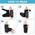 thumbnail image 3 of Wrist Support Splint Brace, Adjustable Wrist Strap Carpal Tunnel Compression Splint Relieves Wrist Pain, Sprains, Tendonitis and Joint Pain, Breathable Wrist Brace Provides Wrist Support (Right), 3 of 5