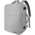 thumbnail image 1 of Mochila de viaje Taygeer Carry On de 17,3 pulgadas con puerto USB, color gris, 1 of 9