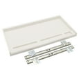 thumbnail image 4 of Bajo el escritorio de la computadora Cajón de teclado de PC con tornillos Organizador de teclado resistente White 27 mm W Rail, 4 of 8