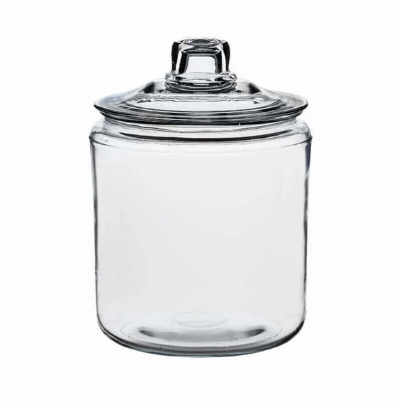 1-Gallon Clear Glass Jar Wide Mouth With Sturdy Classic Lid For Storing Large Us