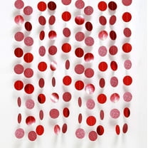 Cheerland Red Circle Garland Kit for Party Decoration, 4 Pieces, 52 Ft