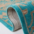 thumbnail image 6 of Safavieh Heritage Adams Damask Wool Area Rug, Turquoise/Multi, 4' x 6', 6 of 12