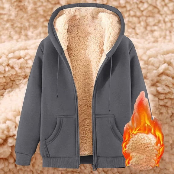 50% Off Clear!Sawvnm Winter Long Coats for Women Fall Fleece Lined fluffy Pullover Puffer Jacket ropa invierno mujer Winter Essentials for Women