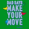 thumbnail image 2 of Boy's Twister Dad Says Make Your Move  Graphic T-Shirt, 2 of 4