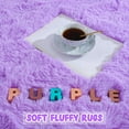 thumbnail image 3 of Lochas Soft Fluffy Rug Modern Shag Carpet Fuzzy Shaggy Rugs for Bedroom Indoor Modern Area Rugs,8'X10',Purple, 3 of 7