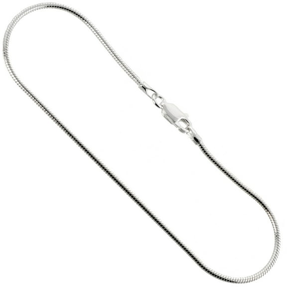 925 Sterling Silver Solid Italian Fancy Snake Chain Necklace 1.5mm