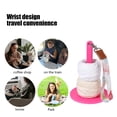 thumbnail image 4 of Wrist Yarn Holder, Portable Yarn Holder Hanging Yarn Spinner, with Wrist Strap Knitting Crocheting Tool for Craft Weaving Lovers Hot Pink, 4 of 6