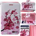 thumbnail image 1 of Pixi Eclipse Case, Alcatel OneTouch Pixi Eclipse Wallet Case, SOGA [Pocketbook Series] PU Leather Magnetic Flip Design Wallet Case for Alcatel One Touch Pixi Eclipse (A462C) - January Birth flower, 1 of 4