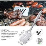 Grilljoy 8PCS BBQ Grill Tool Set - Very Best Gift Set for Grilling for Man