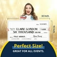 thumbnail image 4 of Giant Dry Erase Check 16" x 32" - Reusable Blank Check for Fundraisers and Events, 4 of 5