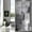 Grey, variant on Small Stall Grey Shower Curtain 36x72 Abstract Ombre Narrow Half Size Chic Curtains Paint Brush Graffiti Design Modern Art for Compact Bathrooms Elevate Your Space with Style