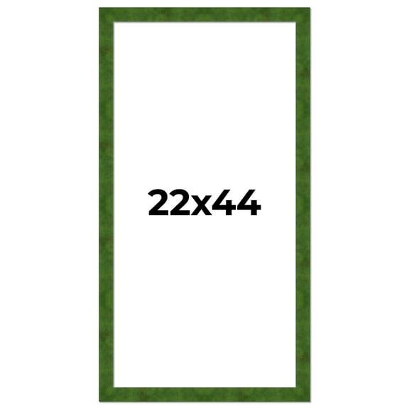 22x44 Frame Green Burl Solid Wood Picture Frame | 1.75 Inches Moulding Width | Interior Frame Depth