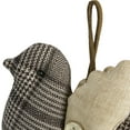 thumbnail image 5 of Northlight 8" Brown and Beige Houndstooth Plaid Bird Christmas Ornament, 5 of 5
