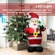 thumbnail image 5 of Inteprter Feliz Navidad Inflable Papá Noel Adorno de luz Vacaciones de invierno Interior Patio exterior Decoración iluminada LED Prop Adultos Kits de decoración para fiestas Enchufe de la UE Inteprter HA009411-01B, 5 of 6