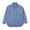 Blue, variant on Women's Vintage Denim Overshirt - Lapel Long Sleeve Asymmetric Hem Shirt Jacket, Retro Loose Single Breasted Outerwear with Pockets (Spring/Autumn)