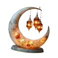 thumbnail image 1 of Decoración acrílica para Ramadán, soporte de escritorio plano 2D para coleccionar obras de arte con base estilo B, 1 of 9