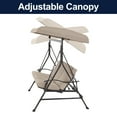 Mainstays Belden Park 3 Person Convertible Daybed Outdoor Steel Porch