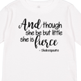 thumbnail image 4 of Inktastic Though She Be but Little She is Fierce Quote Shakespeare Girls Long Sleeve Toddler T-Shirt, 4 of 5