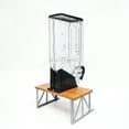 thumbnail image 4 of FixtureDisplays® 18.75x12.75x8.25" Cereal & Snack Display Stand Bamboo Tabletop Riser for 3 Bins (Not Included) Make to order 3 Month Lead Time 700011, 4 of 12