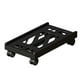 thumbnail image 2 of Adjustable Computer Tower Stand | Mobile Desktop Rack with 4 Locking Caster Wheels for PC Case | Ventilated Cart | Fits 7-11in Width | Plastic | White Black | 16.9x11in, 2 of 6