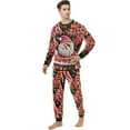 thumbnail image 3 of Family Christmas Pajamas Matching Set Ugly Christmas Sweater Crewneck Long Sleeve Knitted Santa Clause Sweater for Women Man Couples Flannel, 3 of 6