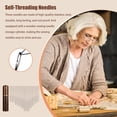 thumbnail image 4 of HELIAHOO Wooden Needle Storage Case, 30pcs Stainless Steel Assorted Selfs Threading Needles, Convenient Thread Sewing Needles, Threading Hand Sewing Needles for Quilt, Coat, Pants and Socks, 4 of 7